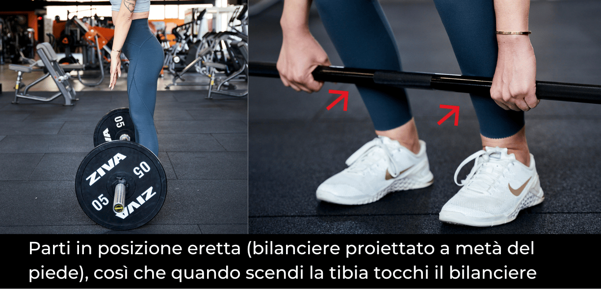 esecuzione stacco da terra
