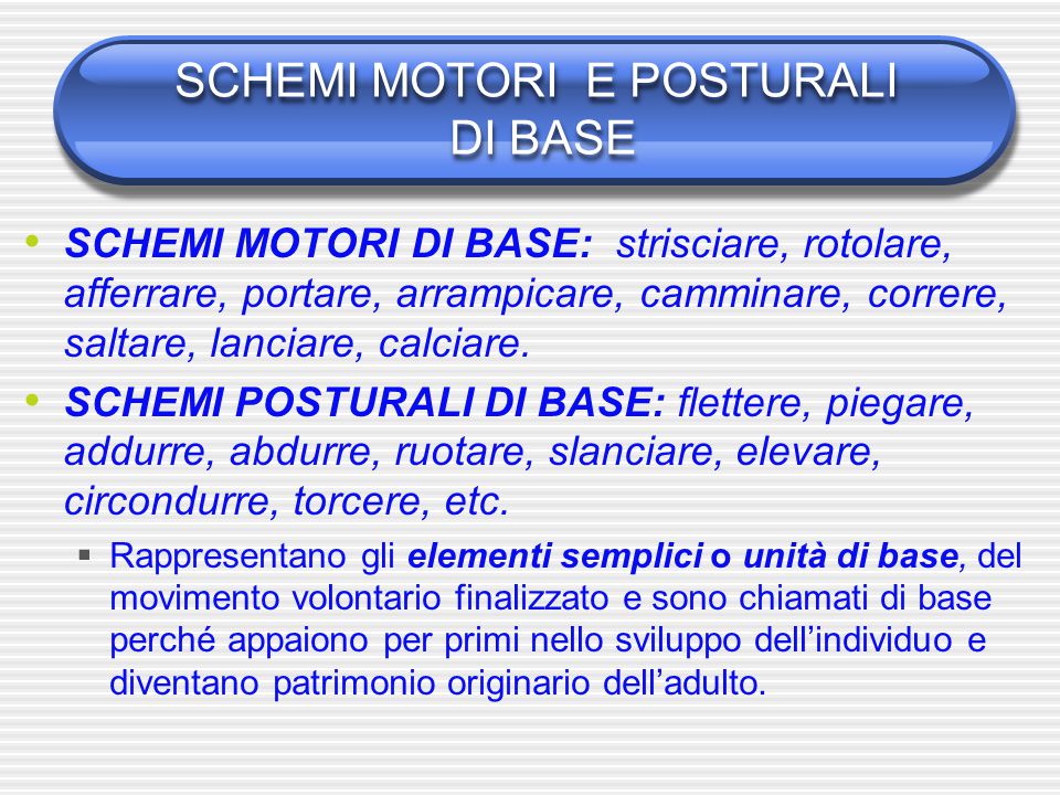 schemi motori di base