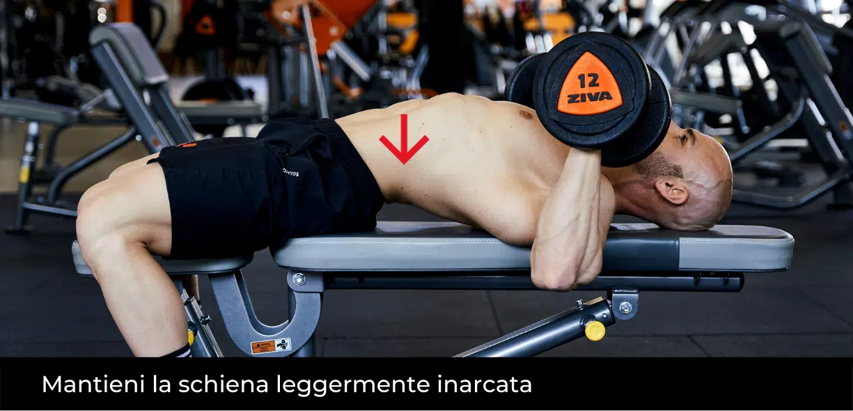 spinte con manubri