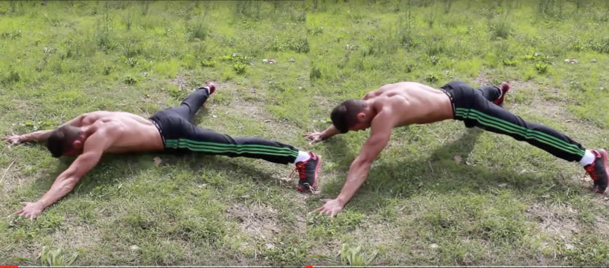 superhero push up