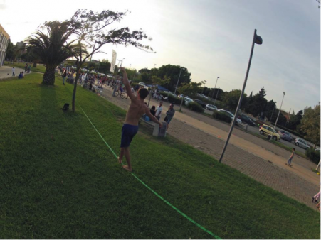 Slackline: la palestra in un sacchetto