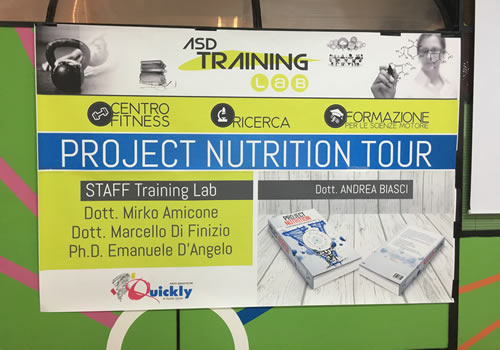 Locandina Project Nutrition pescara