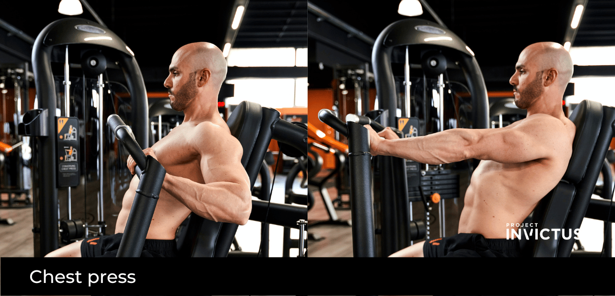 chest press per i pettorali