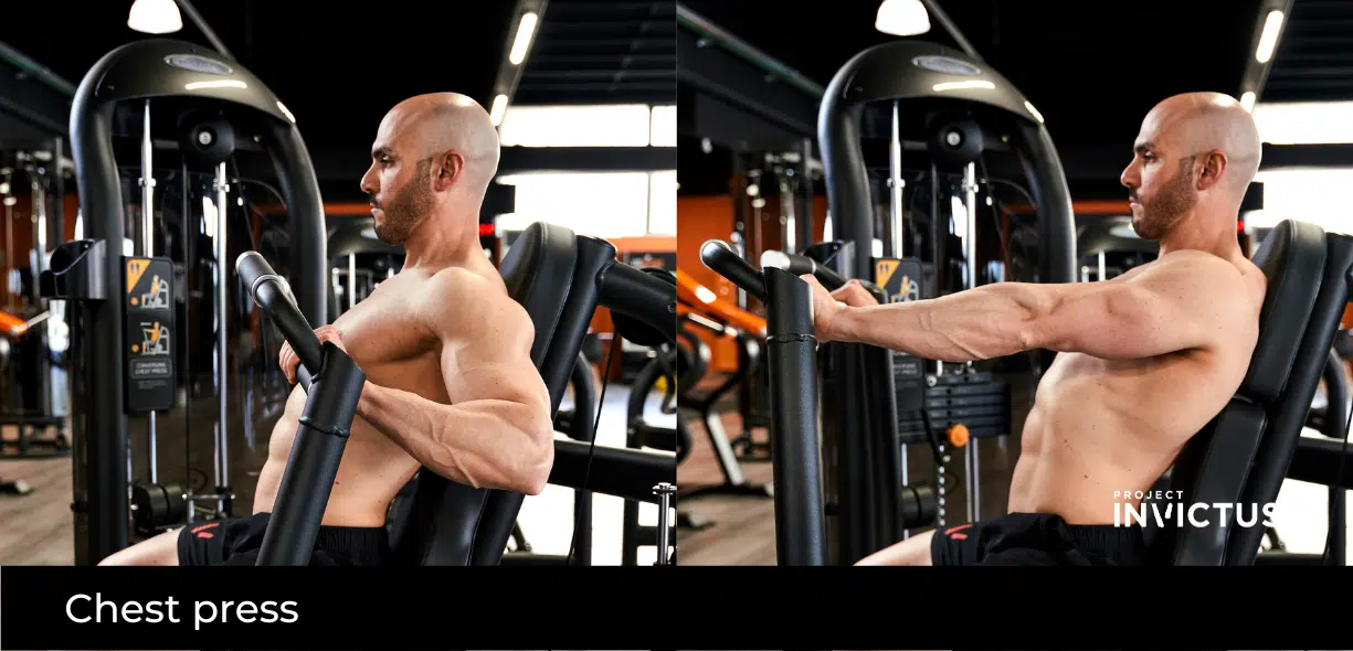 chest press per i pettorali