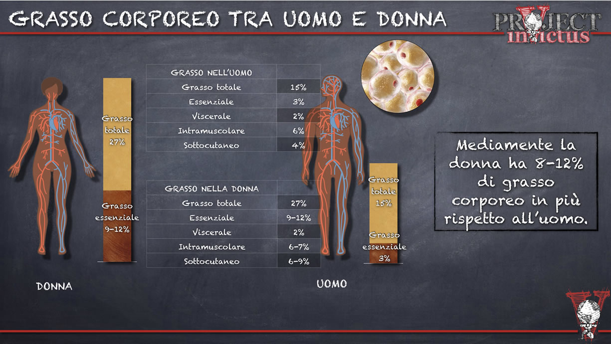 differenze grasso corporeo uomo e donna
