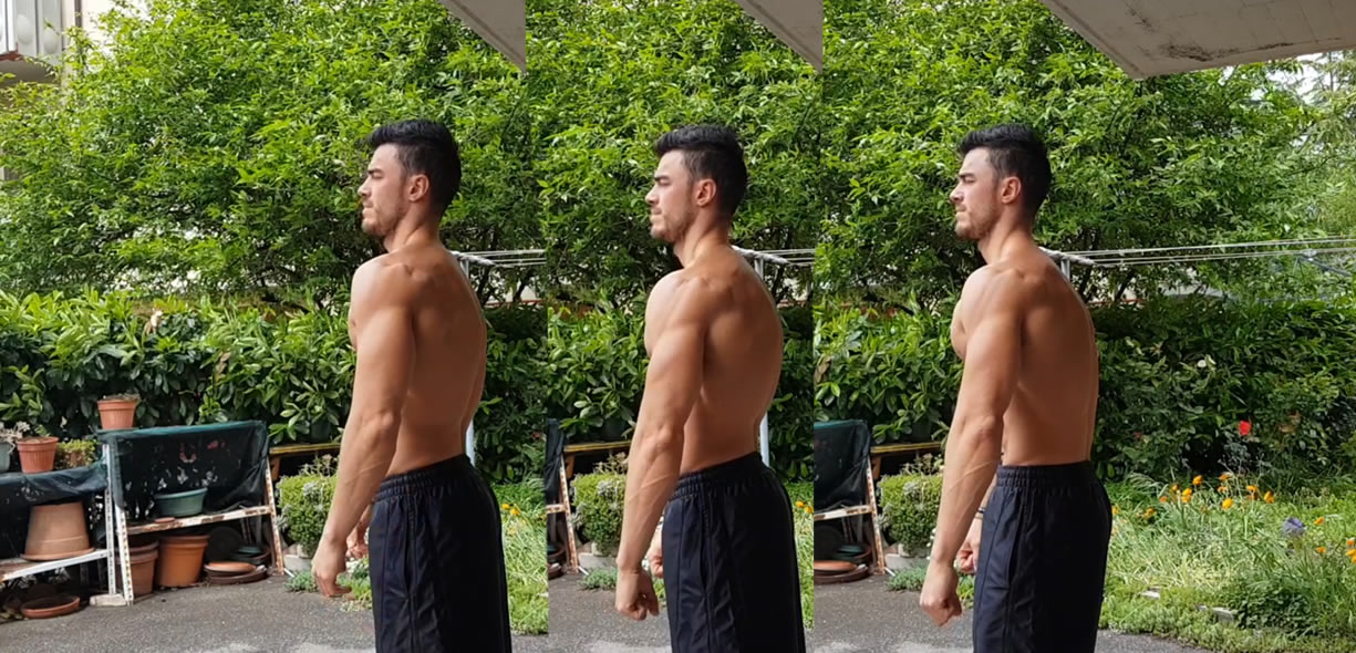 posizione spalle plank