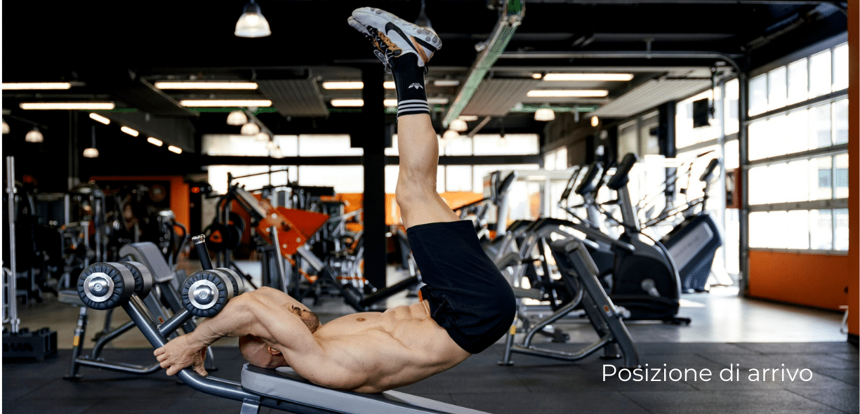 crunch inverso in palestra come si esegue