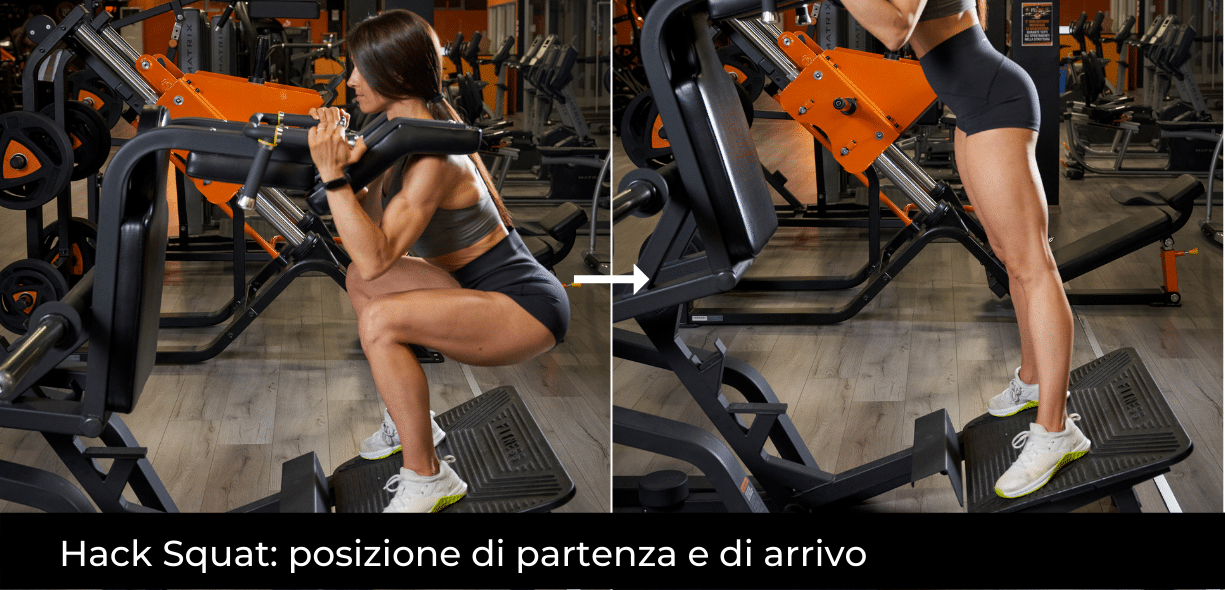 esecuzione hack squat