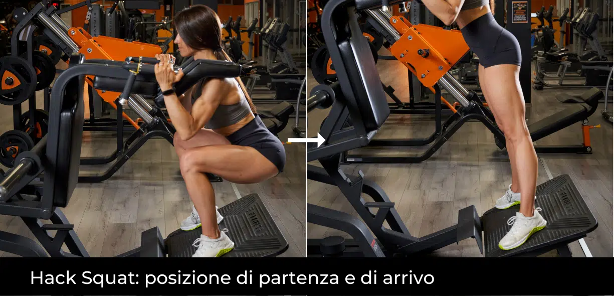 esecuzione hack squat