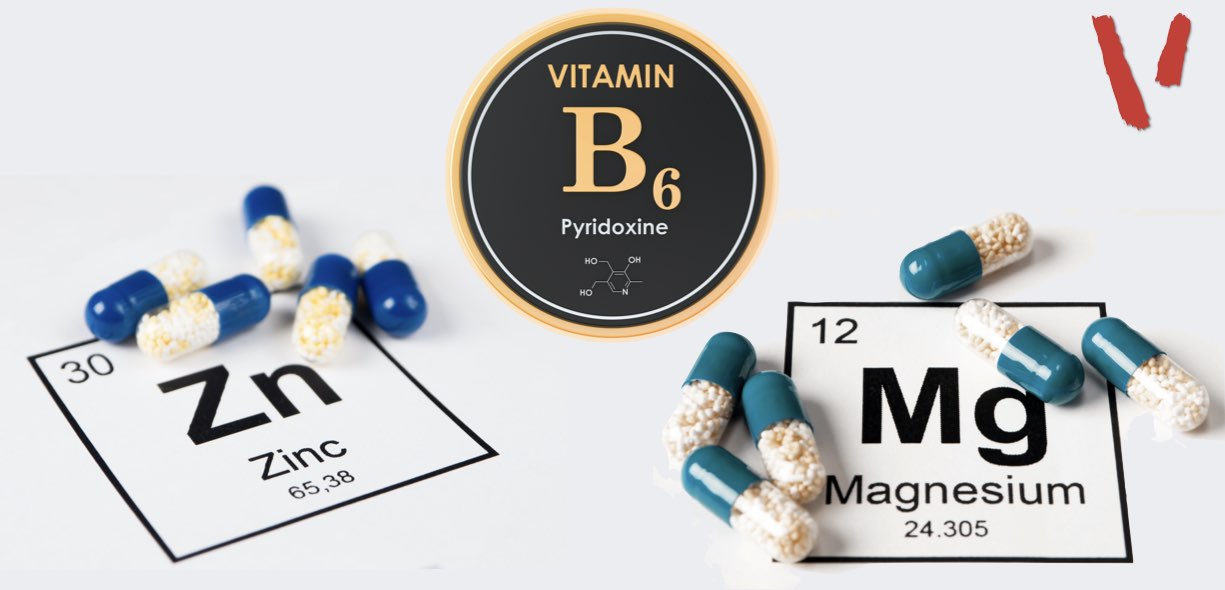 Composizione ZMA zinco, magnesio, vitamina B6