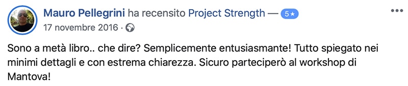 Project Strength facebook recensione