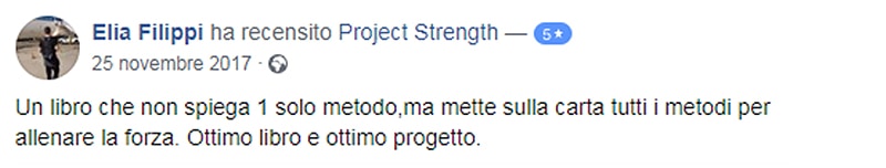 Project Strength facebook recensione