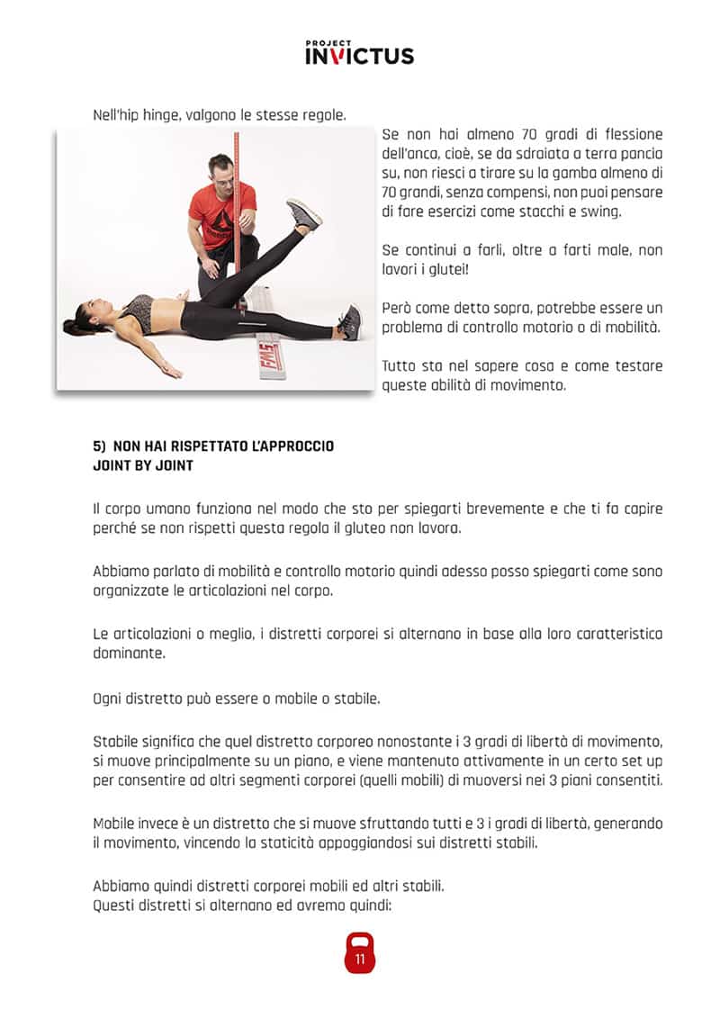 Kettlebell e glutei ebook gratuito pagina