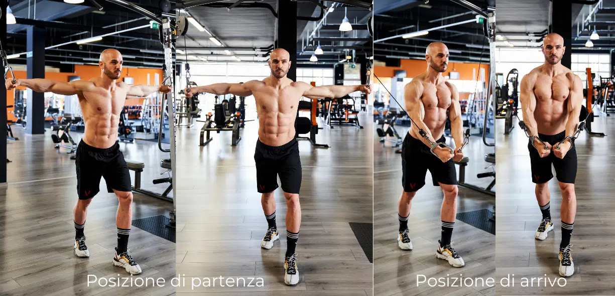 croci ai cavi in palestra