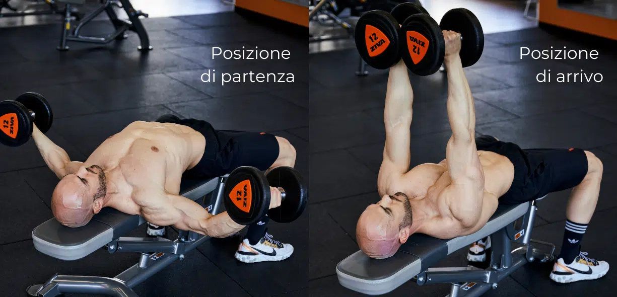 esecuzione croci con manubri