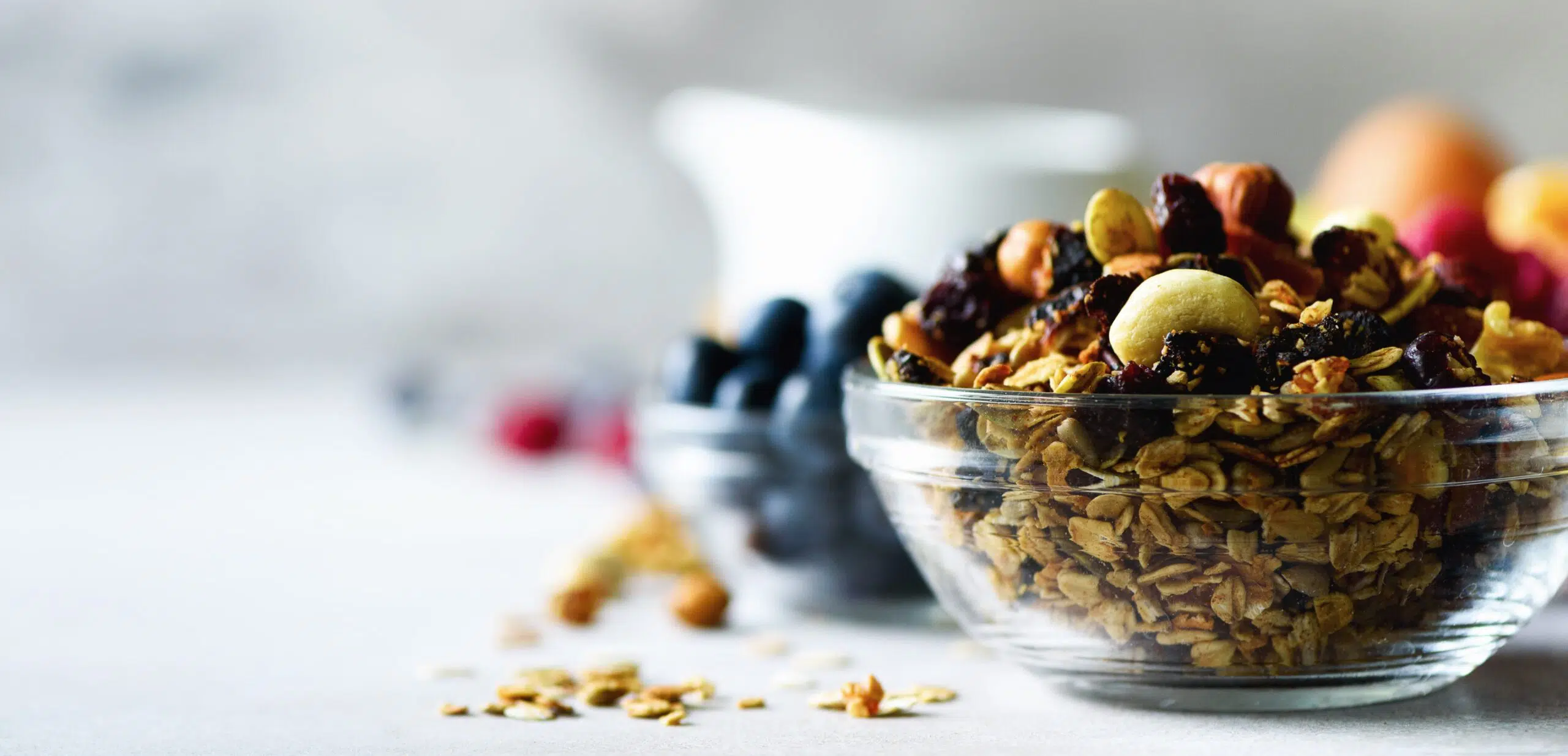 ciotola con cereali con fibre alimentari