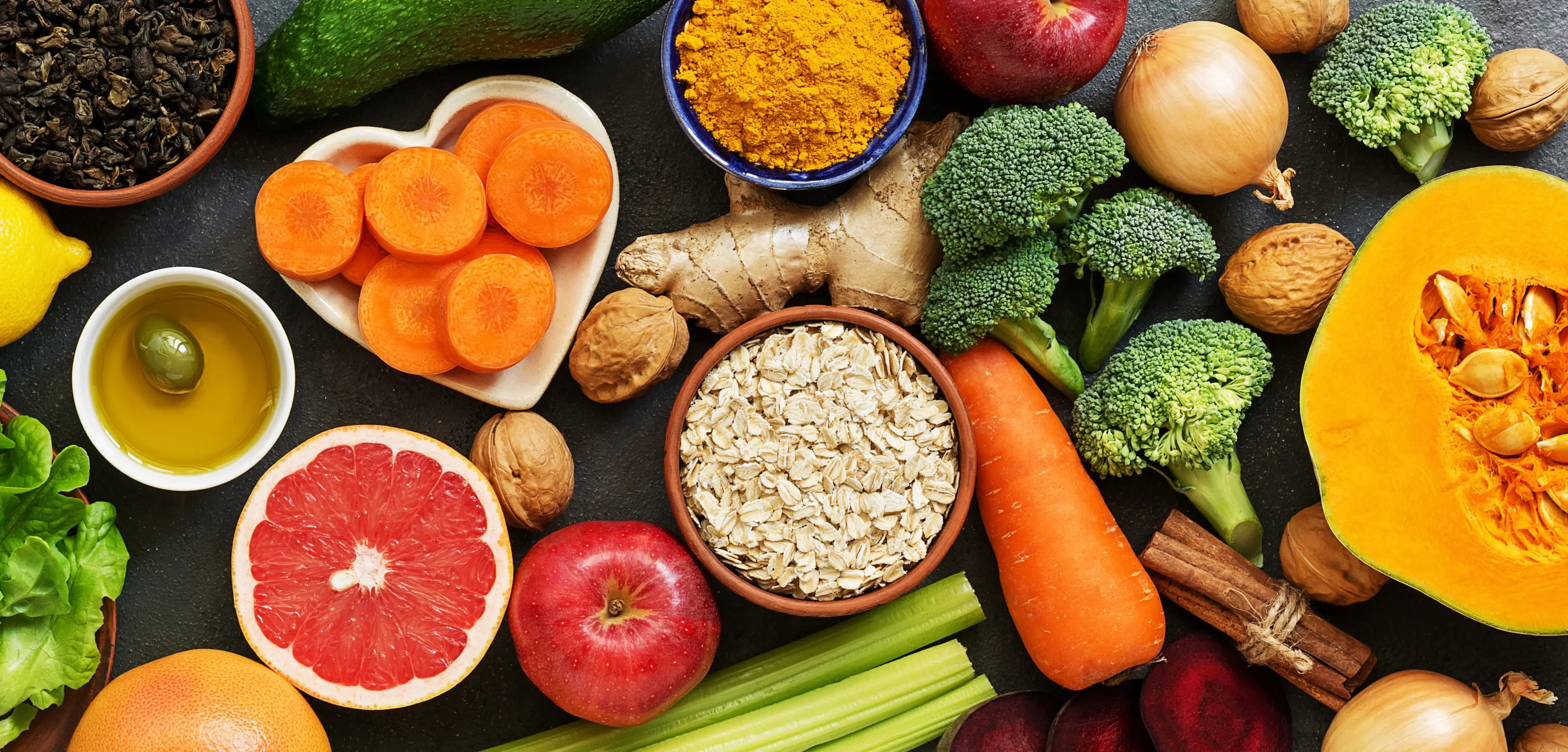 cibi con fibre alimentari per la salute