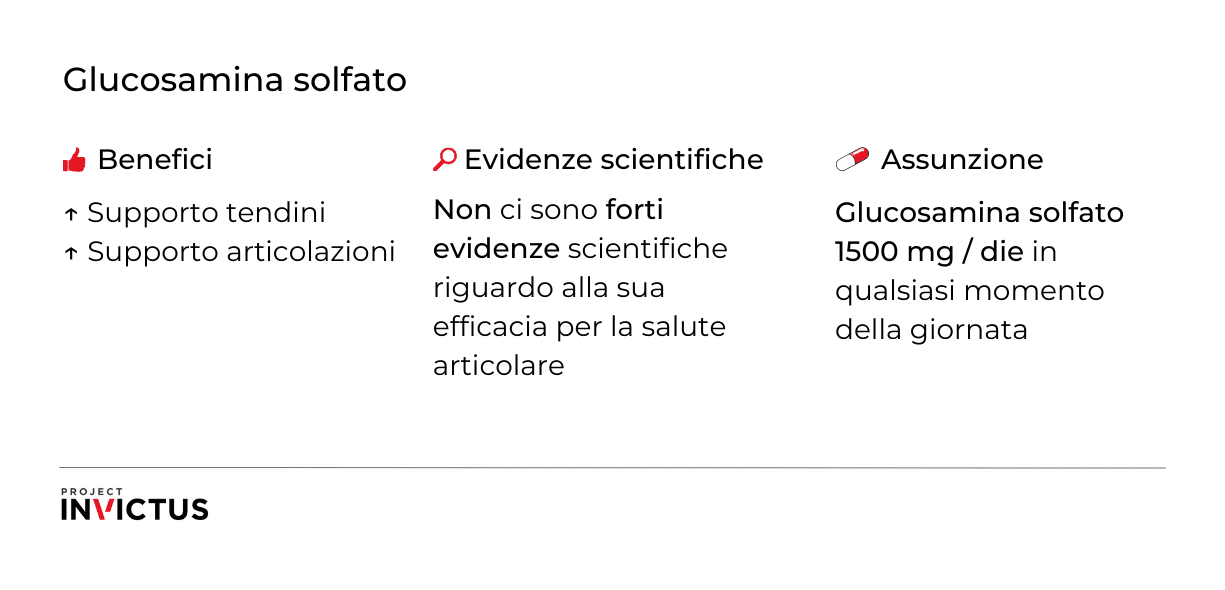 glucosamina solfato integratore