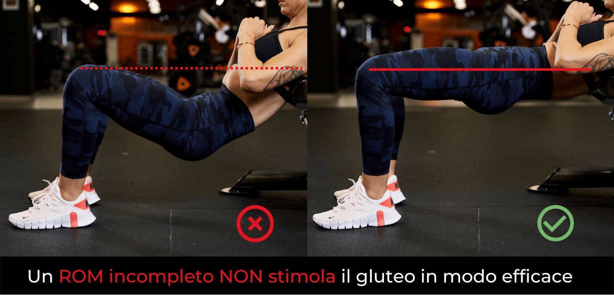 esecuzione hip thrust con bilanciere