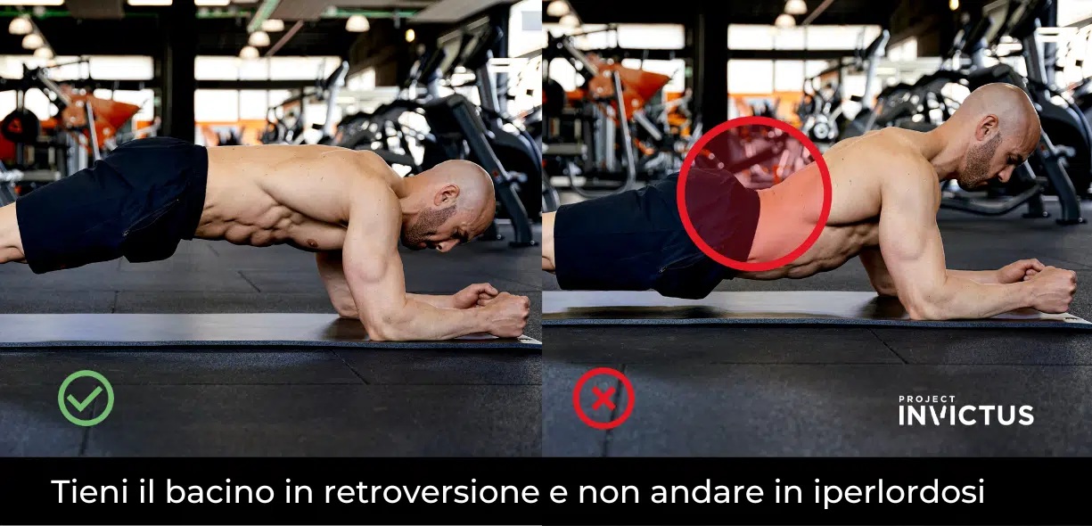 plank esecuzione