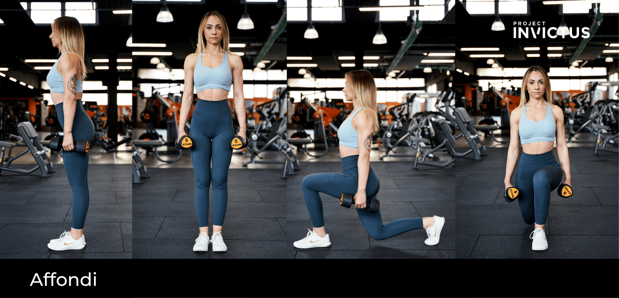 affondi esercizi fitness